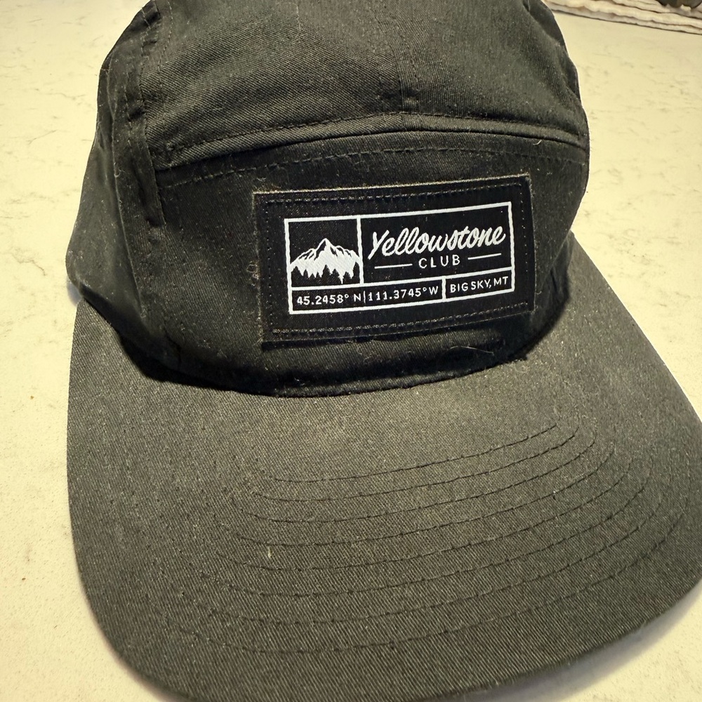 Yellowstone Club Black Five-Panel Men's Cap